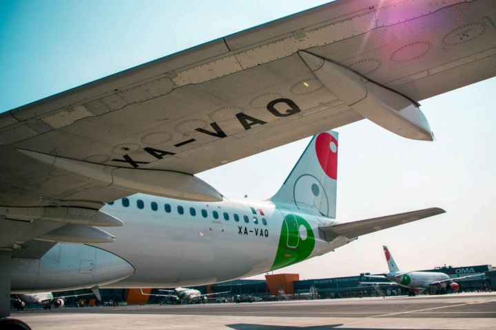 1. Primer avión de Viva en contar con la nueva tecnología de Wi-Fi satelital. Foto - Archivo Viva