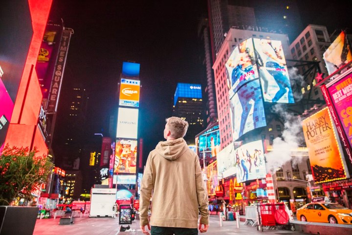 1. Viajero en Nueva York. Foto -