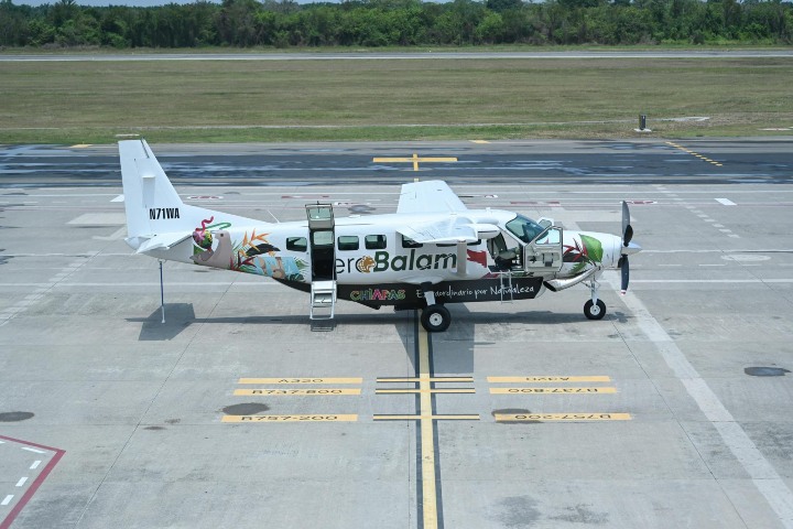 2. Avión de Aerobalam Chiapas. Foto - Eduardo Ramírez (Facebook)