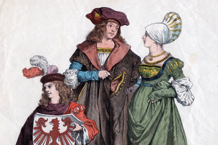 2. Ilustración de familia alemana durante la Edad Media. Foto - MeisterDrucke