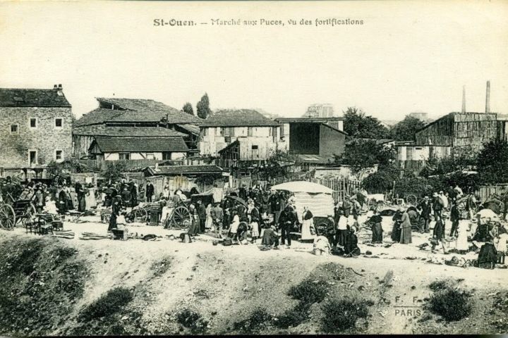 2. Mercadillo de Saint-Ouen alrededor de 1910. Foto - Marché aux Puces de Paris Saint-Ouen - MAP (Facebook)