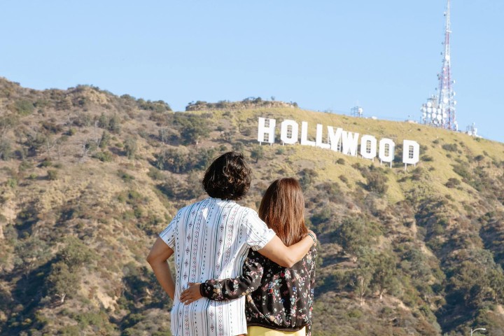2. Viajeros en Hollywood, Los Angeles. Foto - Visit The USA