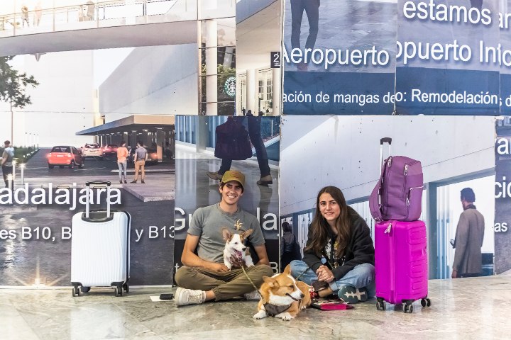 2. Viajeros esperando vuelo en el Aeropuerto Internacional de Guadalajara. Foto - Coordinación General de Crecimiento y Desarrollo de Jalisco (Flickr)