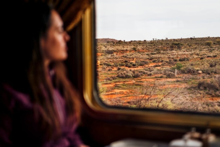 5. Pasajera en The Ghan. Foto - Journey Beyond Rail (Facebook) (Trenes del mundo)