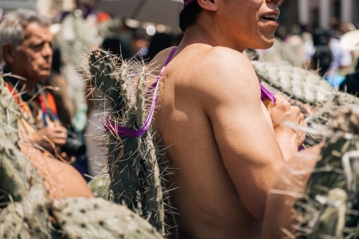 6. Procesión del Nopal. Foto - Angangueo Mi Pequeño Pueblo (Facebook)