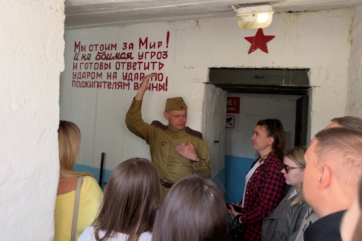 8. Visitantes en el Complejo Histórico y Cultural Línea Stalin. Foto - @grodnogaz(Instagram)