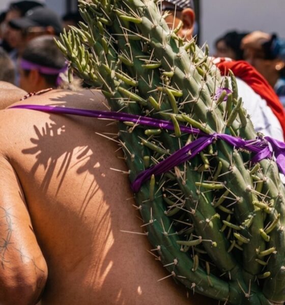 LA PROCESIÓN DEL NOPAL EN ANGANGUEO. Foto - Angangueo Mi Pequeño Pueblo (Facebook)