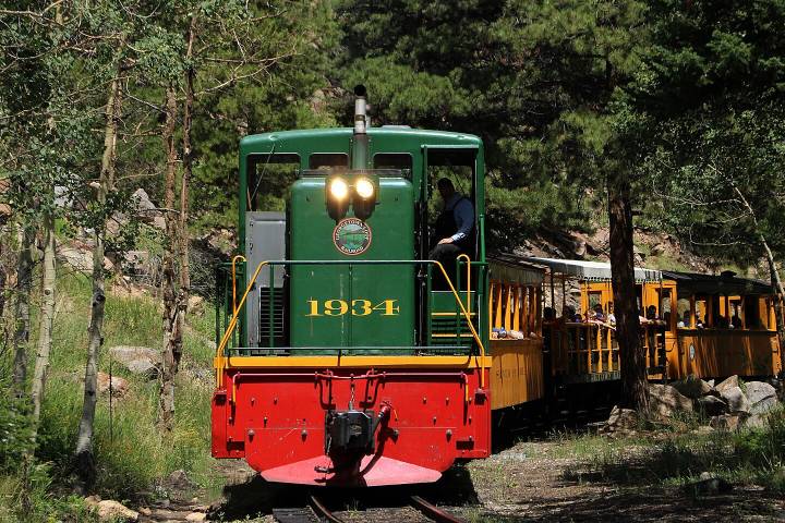 1. Locomotora en Georgetown Loop Railroad. Foto - @georgetownlooprr (Instagram)