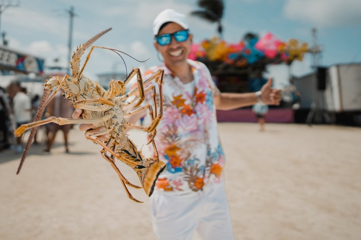 2. Langosta durante el Festival de la Langosta de Cayo Corker. Foto -