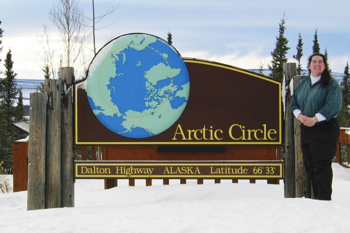 2. Letrero del Circulo Polar en Fairbanks. Foto - Explore Fairbanks