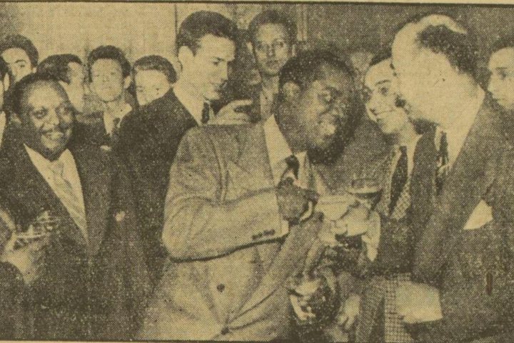 2. Louis Armstrong en el Festival Internacional de Jazz de Niza, 1948. Foto - RetroNews