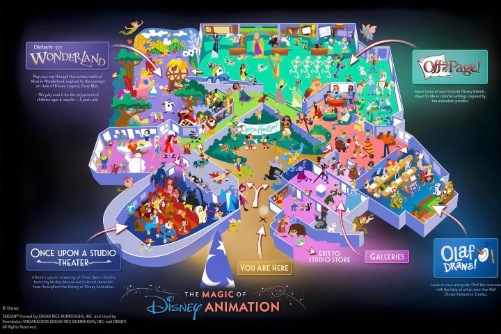 2. Mapa del The Magic of Disney Animation. Foto - u_TharinWhite (Reddit)