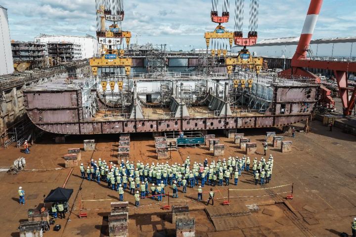 Construcción de Oasis 7. Foto - Archivo Royal Caribbean
