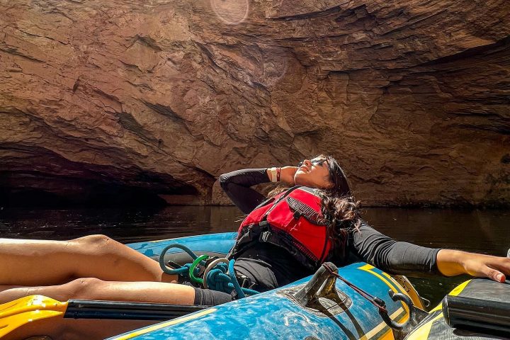 6. Viajera en el Pozo del Gavilán. Foto - @adrianavelis (Instagram)