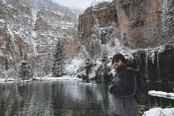 7. Hanging Lake durante el invierno. Foto - @hectornajera06 (Instagram)