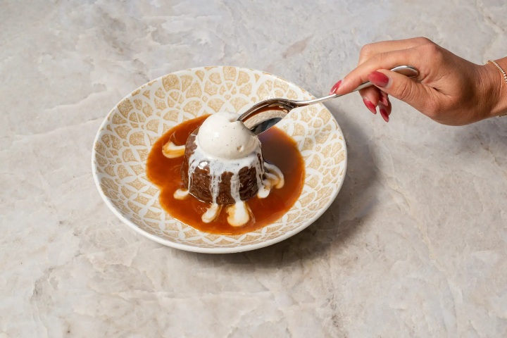 9. Sticky Toffee Pudding en Gordon Ramsay at The Carnaby. Foto - Gordon Ramsay at The Carnaby