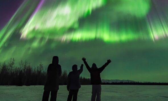 FAIRBANKS, LA CAPITAL DE LAS AURORAS BOREALES. Foto - @vincentledvina (Instagram)