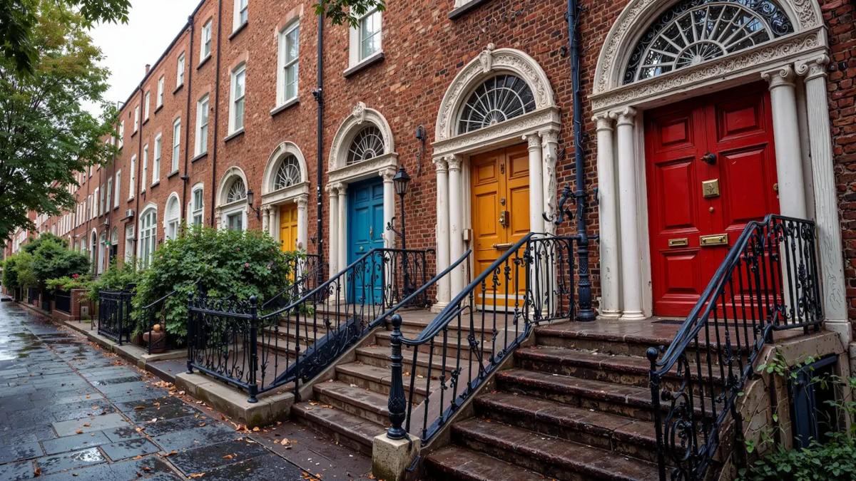 POR QUE LAS PUERTAS DE DUBLIN SON DE COLORES. Foto - hybridproperty