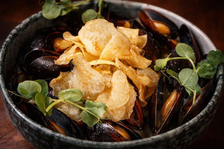 3. Mejillones traídos de Baja California. Foto - Castelani Pasta e Pescheria (Facebook)