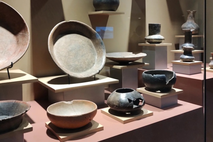 3. Piezas arqueológicas en el Museo de Sitio de Cantona. Foto - @malii_ramos (Instagram)