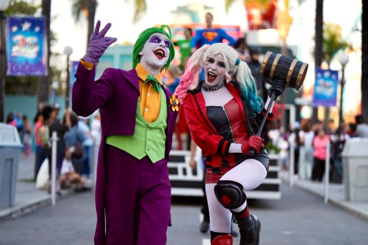 4. Joker y Harley Quinn en Six Flags. Foto - Six Flags México (Facebook)