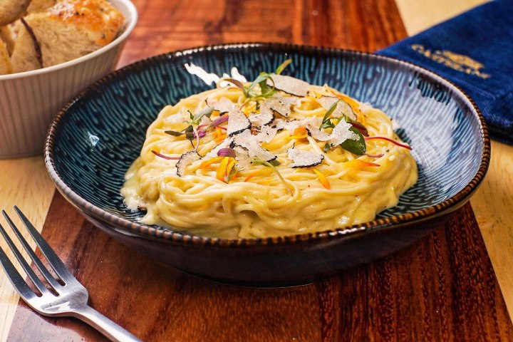 4. Tagliolini mantecado en queso Grana Padano. Foto - Castelani Pasta e Pescheria (Facebook)