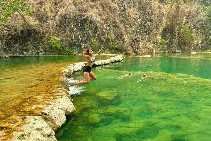 5. Viajera en Semuc Champey. Foto - @talistagram (Instagram)