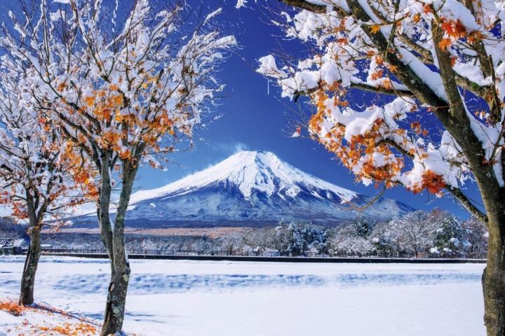 8. Monte Fuji durante el invierno. Foto - u_Dhorlin (Reddit)