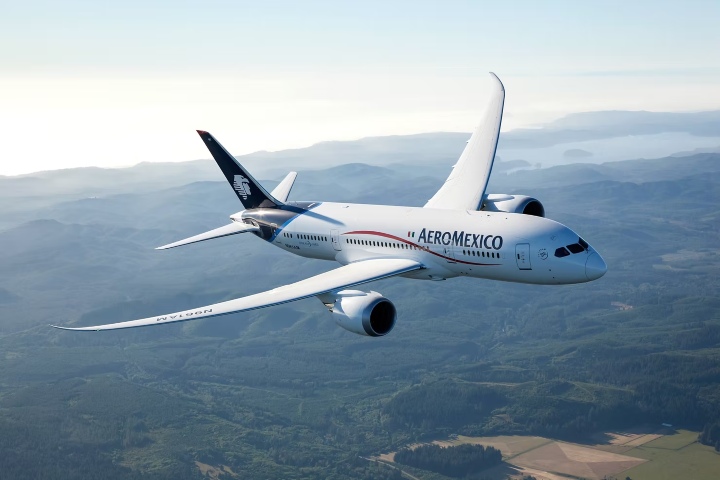 1. Avión de Aeroméxico. Foto - Aeroméxico
