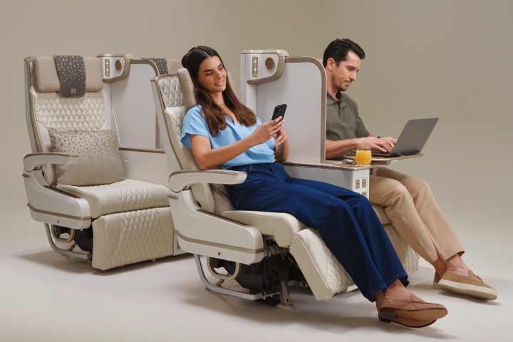 1. Nuevos asientos eléctricos de Emirates. Foto - Archivo Emirates