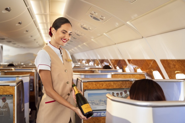 1. Vinos en Emirates. Foto - Archivo Emirates