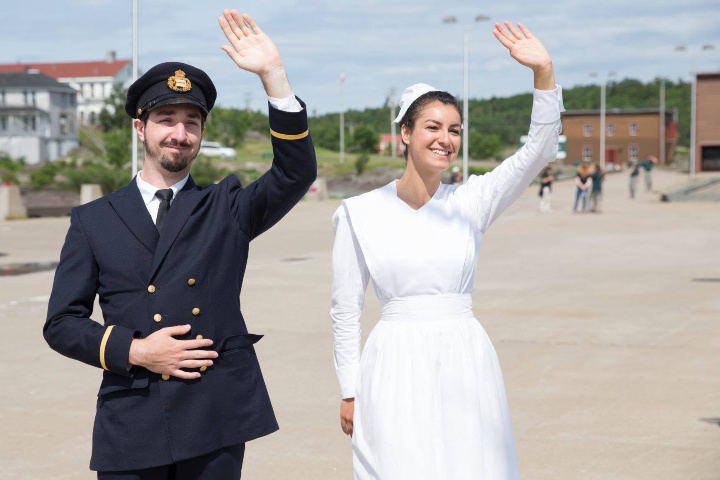 10. Superintendente y enfermera en Grosse Île. Foto - Turismo de Chaudière-Appalaches (Facebook)
