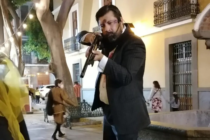 2. Representación de leyenda La Casa del que Mató al Animal. Foto - @puebla_legendaria (Instagram)