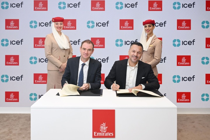 Firma del Memorando de Entendimiento entre Emirates e ICEF. Foto. - Emirates Media Centre
