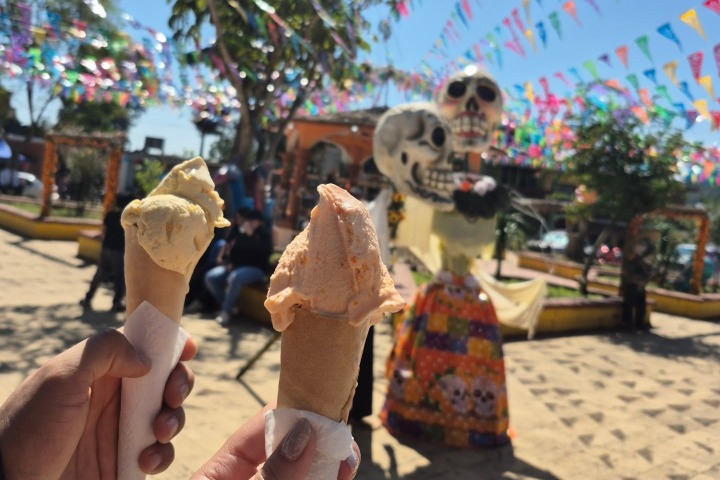 3. Helado de cempasúchil. Foto - @ximmx04 (Instagram)