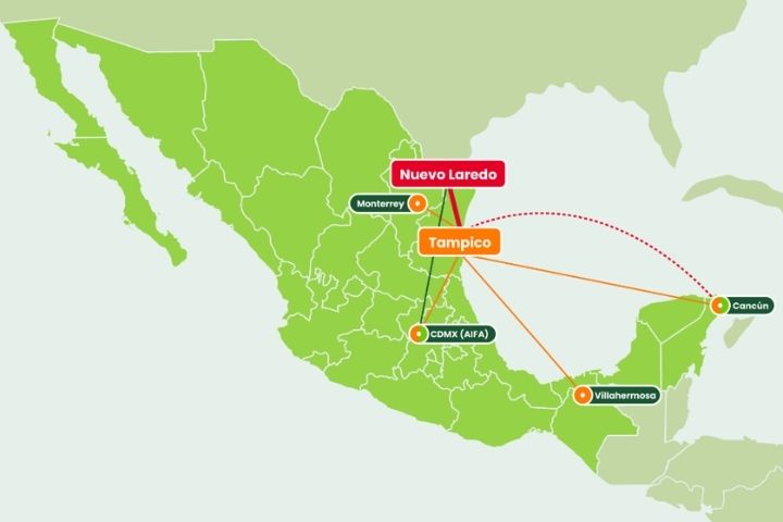 4. Rutas de Viva desde Nuevo Laredo. Foto - Archivo Viva