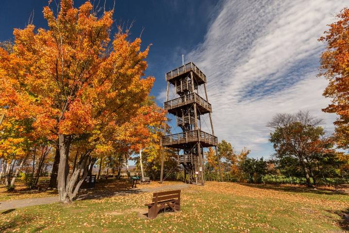 Torre de observación de Saint-François. Foto. - Tourisme île d'Orléans (Facebook)