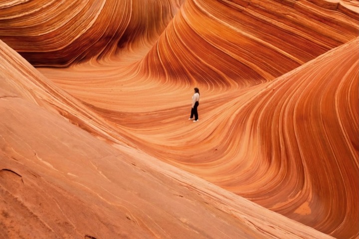 4. Visitante en The Wave. Foto - @carlosacv03 (Instagram)