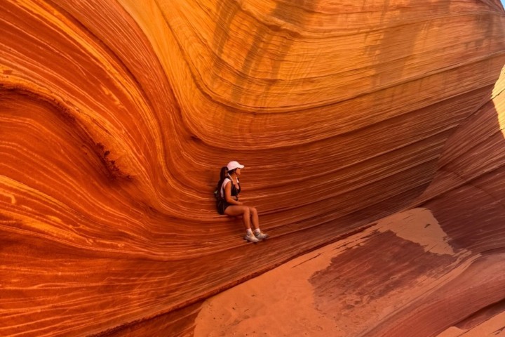 6. Visitante en The Wave. Foto - @kileyann____ (Instagram)