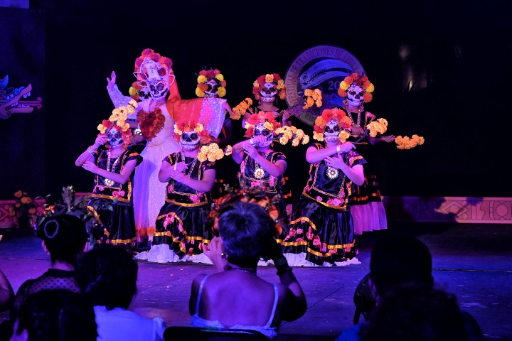 Presentación del Festival de Vida y Muerte. Foto - Xcaret (Riviera Maya)