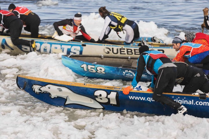 1. Carrera en el río San Lorenzo. Foto - Carnaval de Québec