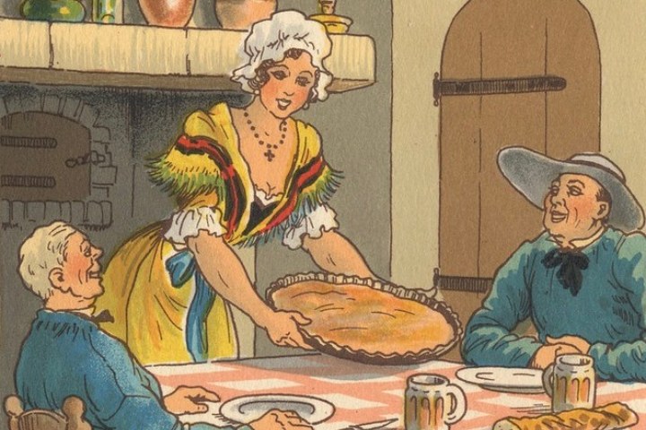 1. Ilustración clásica _La Quiche Lorraine_, por el artista Jean Paris (1946). Foto - @pascalecuisin (Instagram)