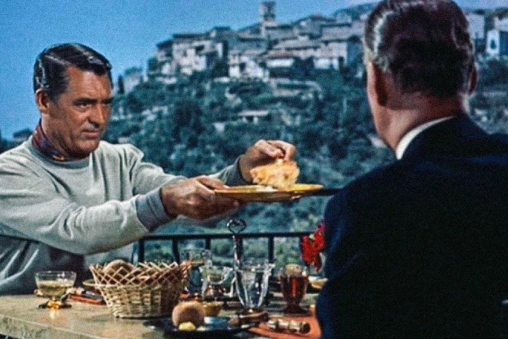 2. Escena de la película Atrapa a un Ladrón (1955), con Cary Grant sirviendo quiche Lorraine. Foto - uNoBlock6745 (Reddit)