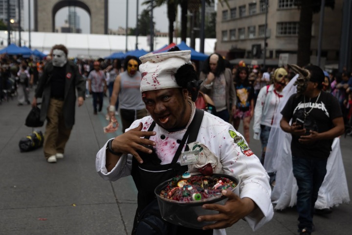 2. Marcha Zombie en la CDMX. Foto - Marcha Zombie México (Facebook)