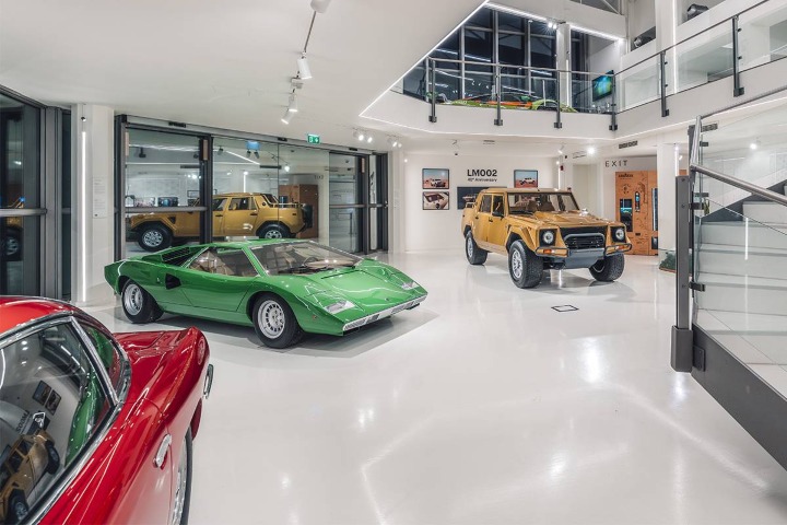 3. Autos en el Museo Automobili Lamborghini. Foto - Lamborghini