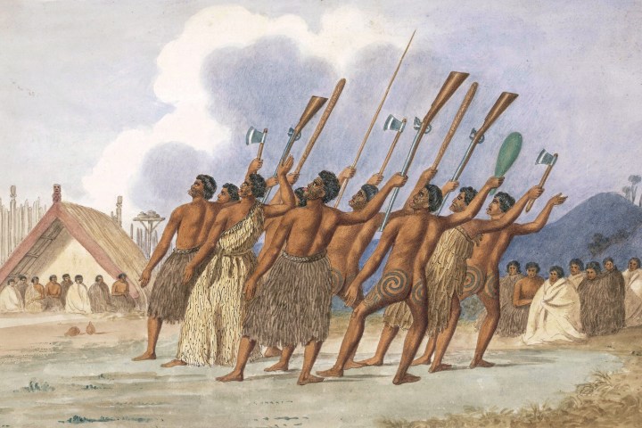 3. Ilustración de danza haka. Foto - Wikimedia Commons