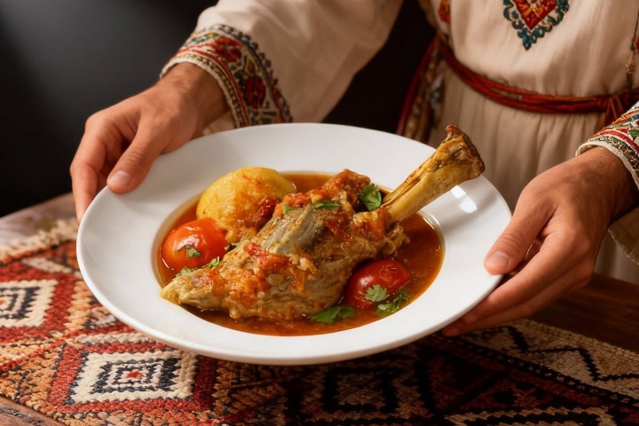 3. Jarrete de cordero servido en Balqis Restaurant. Foto - Balqis Restaurant (Facebook)