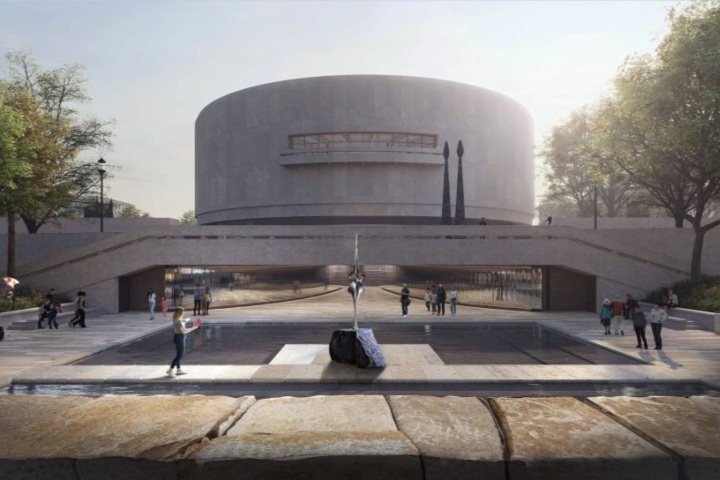 4. Concepto artístico del pasadizo de Bunshaft. Foto - @hirshhorn (Instagram)