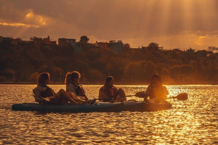 4. Kayak en el Lago de Yuriria. Foto - Guanajuato