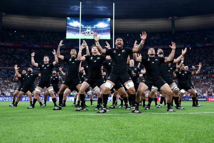 5. All Blacks danzando la haka. Foto - Rugby World Cup France 2023 (Facebook)
